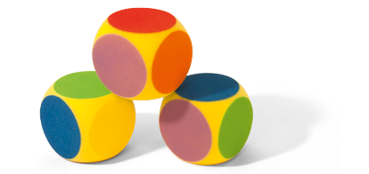 VOLLEY® Six-Colour-Dice # 160-W-6