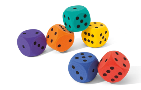 VOLLEY® Foam Dice # 160-WDG